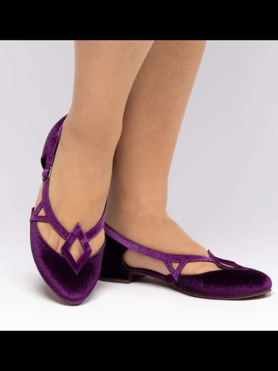 American Duchess Shoes - American Duchess - Mildred Vintage Flats - Christine McConnell Collection